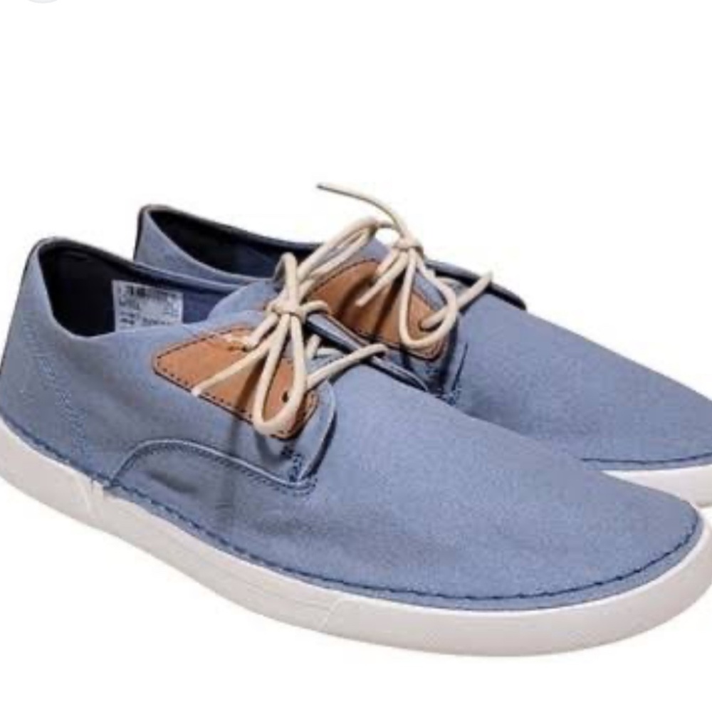 Clarks Gereld Tie Men’s Shoe - Blue Textile Size 10